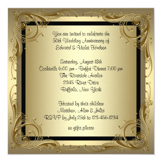 50th Wedding Anniversary Invitations 3000 50th Wedding Anniversary Invitation For Everyone