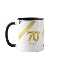 Elegant Gold 70th Birthday (Personalise) Dad