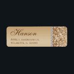 Elegant Gold 80th Birthday Return Address Label<br><div class="desc">These elegant gold glitter and diamond sided 80th Birthday return address labels are such a help when you're addressing your or your loved one's seventy-fifth birthday invitations. They're chic, trendy and stylish while at the same time being classy. The modern yet traditional fonts are crisp and clean and make these...</div>