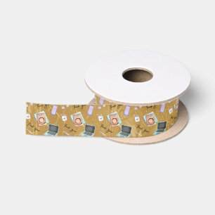 Elegant Gold Administrative Professionals Day Satin Ribbon