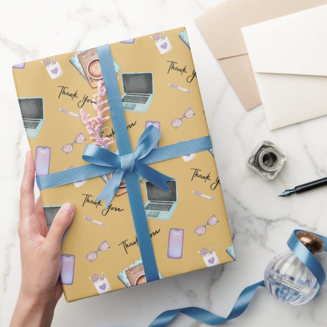 Elegant Gold Administrative Professionals Day Wrapping Paper (Gifting)