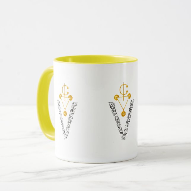 Elegant Gold Amazigh Signe MUG (Front Left)