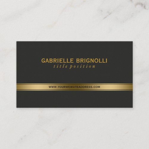 Elegant Gold And Back Texture Background Business Card