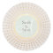 Elegant Gold and Beige Wedding Name Round