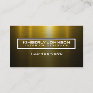 Elegant Gold and Black Business Card Design
