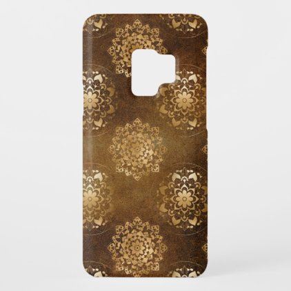 Elegant Gold and Black Foil Indian Mandala Case-Mate Samsung Galaxy S9 Case