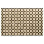 Elegant Gold and Black Geometric Pattern Fabric