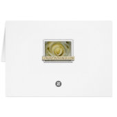 Elegant gold and black swirl design - customize it cards (Back Horizontal)