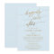 Elegant Gold and Blue Calligraphy Elopement