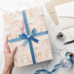 Elegant Gold and Blush Bridal Dress Bridal Shower Wrapping Paper<br><div class="desc">This Elegant Gold and Blush Bridal Dress Bridal Shower Wrapping Paper is designed with a simple yet glamorous bride in mind. The rings and bridal dress design gives you all of the wedding day vibes.</div>
