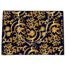 Elegant gold and dark navy