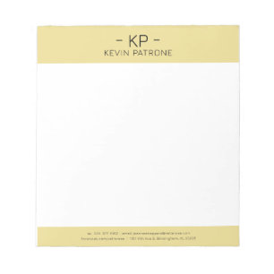 Elegant Gold And Gray Minimalistic Typography Notepad