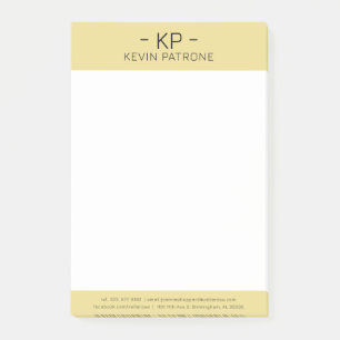 Elegant Gold And Gray Minimalistic Typography Post-it Notes