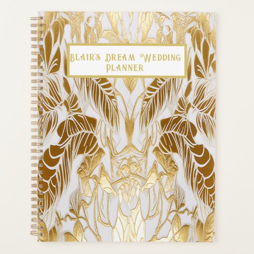 Elegant Gold and Ivory Wedding Planner