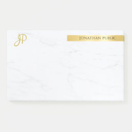 Elegant Gold And Marble Modern Minimalist Template Post-it Notes