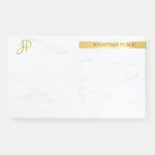 Elegant Gold And Marble Modern Minimalist Template Post-it Notes