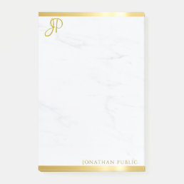 Elegant Gold And Marble Modern Simple Template Post-it Notes