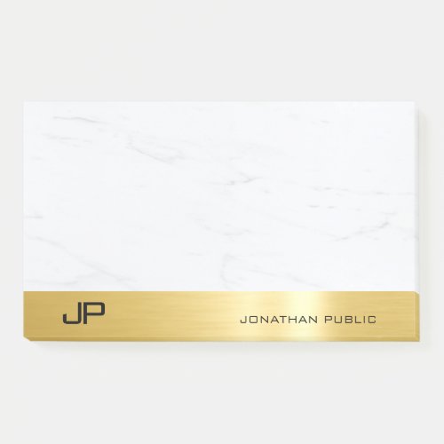 Elegant Gold And Marble Simple Template Modern Post_it Notes