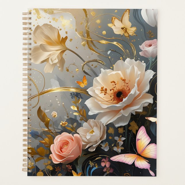 Elegant Gold and Pink Planner (Front)