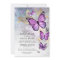 Elegant Gold and Purple Butterfly Bridal Shower