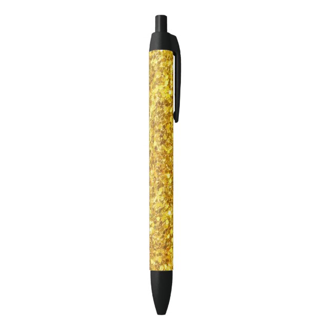 Elegant Gold And White Glitter Pen (Bottom (Vertical))