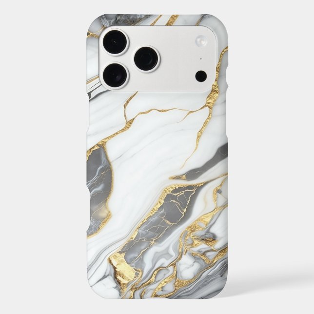 Elegant Gold And White Marble  Case-Mate iPhone Case (Back)