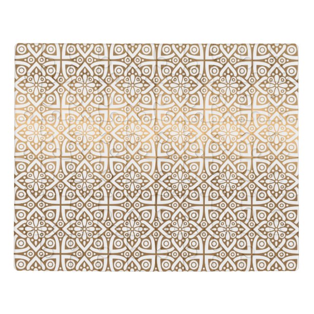 Elegant Gold Arabic – Islamic Art Jigsaw Gift Jigsaw Puzzle (Puzzle Horizontal)