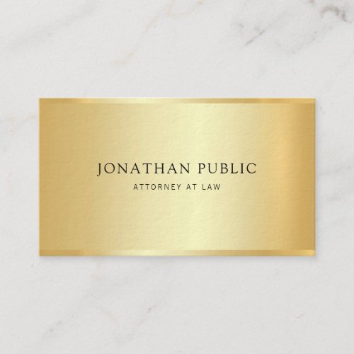 Elegant Gold Attorney Lawyer Template Law Office Business Card