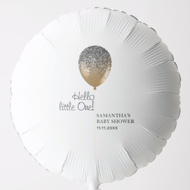 Elegant Gold Balloons Baby Shower Party