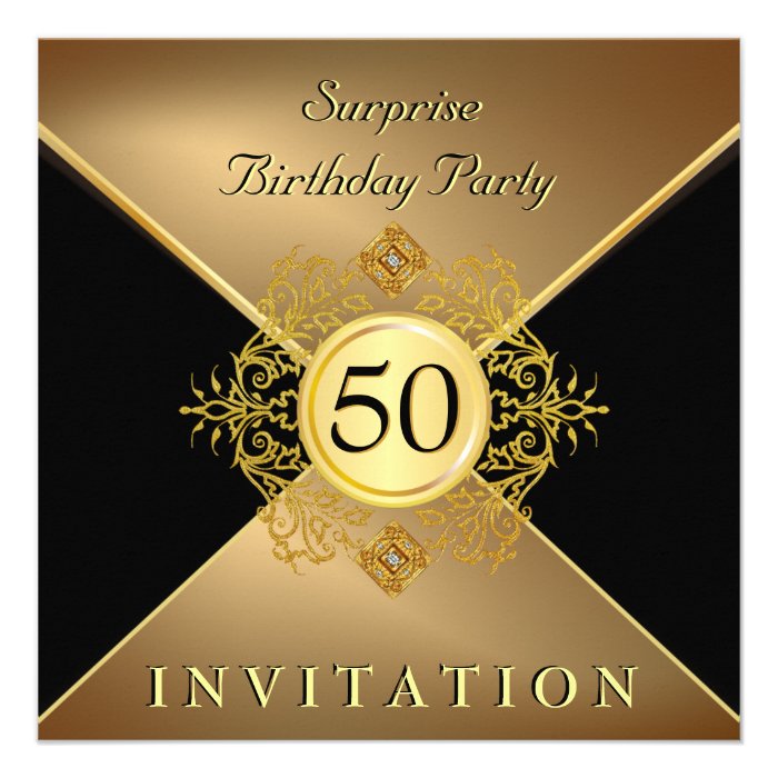 Elegant 50Th Birthday Invitations 9