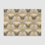 Elegant gold black art deco  tissue paper