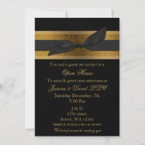 Elegant Gold Black  Corporate party Invitation