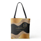 Elegant Gold Black Glam Logo