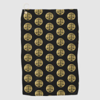 Elegant Gold Black Scales of Justice | Lawyer