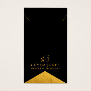 Elegant Gold BlackGold Foil Edge Jewelry