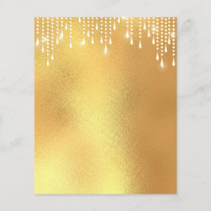 Elegant gold blank flyer