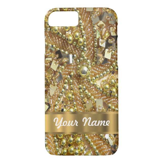 Elegant gold bling Case-Mate iPhone case (Back)