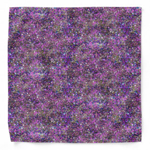 Elegant Gold Blue Purple Glitter Look Template Bandana