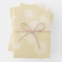 Elegant Gold Confetti Pattern Wedding Wrapping Paper Sheets