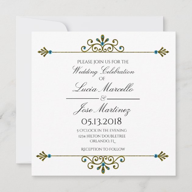 ivory lace cheque book style wedding invitation Stylish filigree heart 