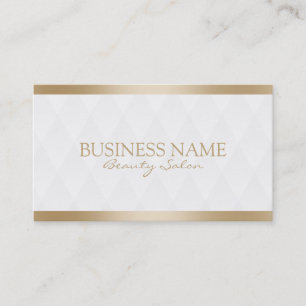 Elegant Gold Border Makeup Artist Business Cards