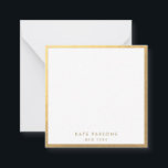 Elegant Gold Border Note Card<br><div class="desc">For additional matching marketing materials,  custom design or
logo inquiry,  please contact me at maurareed.designs@gmail.com and I will reply within 24 hours.
For shipping,  card stock inquires and pricing contact Zazzle directly.</div>