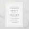 Elegant gold borders minimalist wedding
