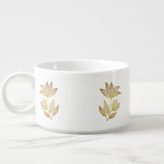 Elegant Gold Botanical Bowl