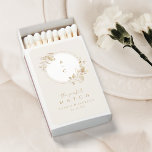 Elegant Gold Botanical Floral Wedding Monogram Matchboxes<br><div class="desc">These elegant modern wedding matchboxes feature faux gold botanical floral wreath couple monogram design,  your information appears in romantic script and sophisticated serif font. Great "the perfect match" wedding,  bridal shower party favors for romantic garden wedding,  and modern luxe wedding. 
See all the matching pieces in collection.</div>