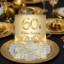 Elegant Gold Bow Diamond 60th Anniversary Invitation