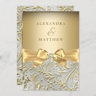 Elegant Gold Foil Wedding Invitations