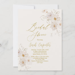 Elegant Gold Bridal Shower Invitation