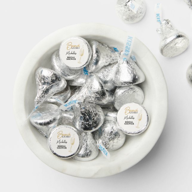 Elegant Gold Brunch & Bubbly Bridal Shower  Hershey®'s Kisses® (Assorted)