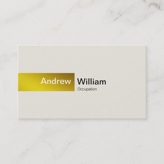 Elegant Gold Business Card (Front)